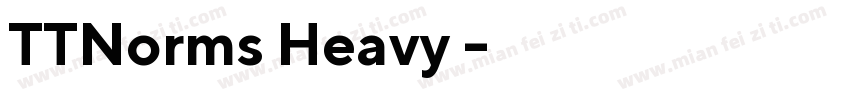 TTNorms Heavy 常规字体转换